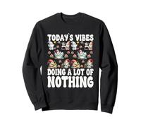 Funny Saying For Lazy Days Garden Gnome Teacher Summer Break Sudadera