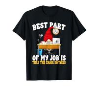 Funny Saying For Men 9 To 5 Job Home Office Humor GNOME Dad Camiseta