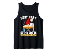 Funny Saying For Men 9 To 5 Job Home Office Humor GNOME Dad Camiseta sin Mangas