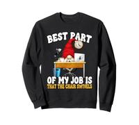 Funny Saying For Men 9 To 5 Job Home Office Humor GNOME Dad Sudadera