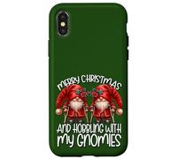 Funny Saying For Men Kids Broken Leg Merry Christmas GNOME Carcasa para iPhone X/XS