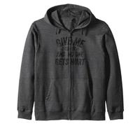 Funny Saying Give me Coffee and No One Gets Hurt Sudadera con Capucha