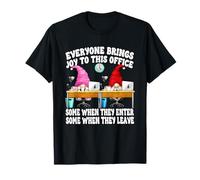 Funny Saying GNOME Couple Everyone Brings Joy To This Office Camiseta