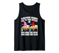 Funny Saying GNOME Couple Everyone Brings Joy To This Office Camiseta sin Mangas