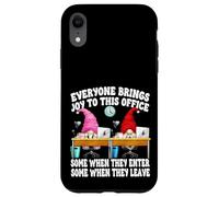 Funny Saying GNOME Couple Everyone Brings Joy To This Office Carcasa para iPhone XR