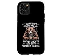 Funny Saying Got Dad'S Temper Mom'S Mouth Bear Coffee Carcasa para iPhone 11 Pro