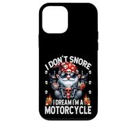 Funny Saying I Dont Snore I Dream Im A Motorcycle Dad GNOME Carcasa para iPhone 12 Mini