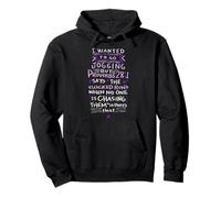 Funny Saying - I Wanted To Go Jogging But Proverbs 28:1 Sudadera con Capucha