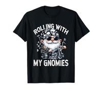 Funny Saying Motorcycle Biker GNOME Rolling with My Gnomies Camiseta