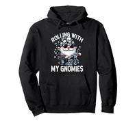 Funny Saying Motorcycle Biker GNOME Rolling with My Gnomies Sudadera con Capucha