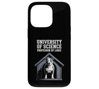 Funny Saying Professor of Logic University Dog Mujeres Hombres Carcasa para iPhone 13 Pro