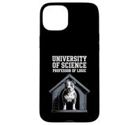 Funny Saying Professor of Logic University Dog Mujeres Hombres Carcasa para iPhone 15 Plus