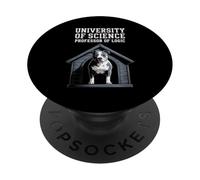 Funny Saying Professor of Logic University Dog Mujeres Hombres PopSockets PopGrip Adhesivo