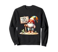 Funny Saying Real Fun In The Sun Summer Gnome For Beach Sudadera