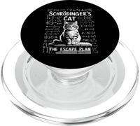 Funny Saying Schrodingers Cat The Escape Plan Broma Mujeres Hombres PopSockets PopGrip para MagSafe
