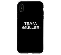 Funny Saying Surname Team Müller Carcasa para iPhone XS MAX