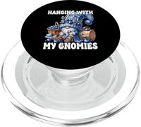 Funny Saying With Summer Gnome And Fresh Picked Blueberries PopSockets PopGrip para MagSafe