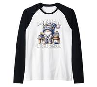 Funny Sayings Summer Gnome Life Is Better In The Garden Camiseta Manga Raglan