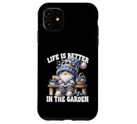 Funny Sayings Summer Gnome Life Is Better In The Garden Carcasa para iPhone 11