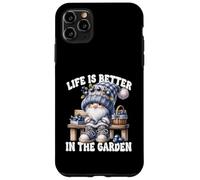 Funny Sayings Summer Gnome Life Is Better In The Garden Carcasa para iPhone 11 Pro Max