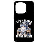Funny Sayings Summer Gnome Life Is Better In The Garden Carcasa para iPhone 15 Pro