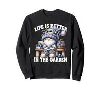 Funny Sayings Summer Gnome Life Is Better In The Garden Sudadera