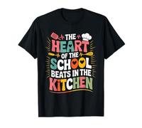 Funny School Kitchen Heart Chef Love Cook Personal Camiseta
