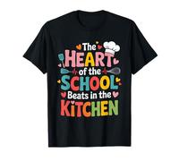 Funny School Kitchen Heart Chef Love Cook Personal Camiseta