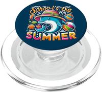 Funny Schools out For Summer Teacher Kid Girls Cute Dolphin PopSockets PopGrip para MagSafe
