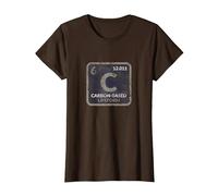 Funny Sci Fi Carbon Based Life Form Science Teacher T Shirt Camiseta, Mujer, Marrón, M