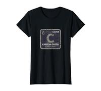 Funny Sci Fi Carbon Based Life Form Science Teacher T Shirt Camiseta, Mujer, Negro, S