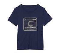 Funny Sci Fi Carbon Based Life Form Science Teacher T Shirt Camiseta, Mujer Tallas Grandes, Azul Marino, 5XL Grande