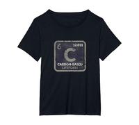 Funny Sci Fi Carbon Based Life Form Science Teacher T Shirt Camiseta, Mujer Tallas Grandes, Negro, 4XL Grande