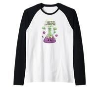Funny Science Beaker Overreacting Chemistry Humor Camiseta Manga Raglan