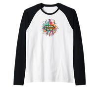 Funny Science Experiment Was Cool Scientist Lab Camiseta Manga Raglan