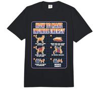 Funny Science Sarcasmo Hypothesis Infinite Energy Loop Cat Comfort Colors Adult Heavyweight T-Shirt