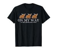 Funny Scotland Highland Cow Scottish Vacation Souvenir Camiseta