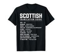 Funny Scottish Slang Translation Guide Proud Scottish Aye Camiseta