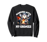 Funny Scout Gnome Hanging At The Campfire With My Gnomies Sudadera