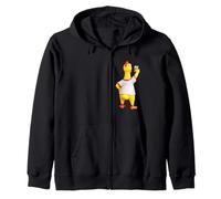 Funny Screaming Yellow Rubber Chicken Toy Takes Selfie Sudadera con Capucha