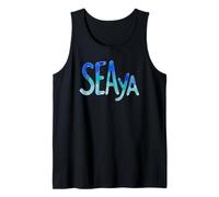 Funny Sea Ya Sea Glass Watercolor Cute Beach Lovers Camiseta sin Mangas