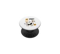 Funny Seagull Dad Father's Day Papa Seagulls PopSockets PopGrip Adhesivo