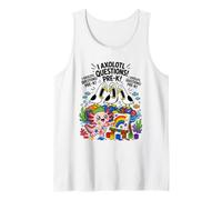 Funny Seagull I Axolotl Pregunta Pre k Juego de Palabras 1er día de Escuela Camiseta sin Mangas