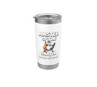 Funny Seagull Master Of Snatch and Grab Food Stealer Thief Vaso térmico de acero inoxidable de doble pared