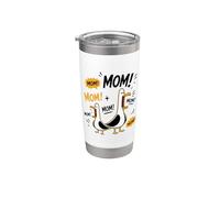 Funny Seagull Mom Mothers Day Mama Seagulls Vaso térmico de acero inoxidable de doble pared