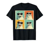 Funny Seal Gafas de Sol Photobooth Selfie Pop Art Streetwear Camiseta