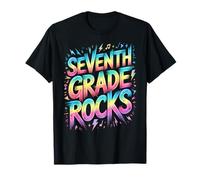 Funny SEPTIMO Grado Rocks Last Day Future Heroes Teacher Camiseta