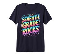 Funny SEPTIMO Grado Rocks Last Day Future Heroes Teacher Camiseta Premium