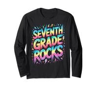 Funny SEPTIMO Grado Rocks Last Day Future Heroes Teacher Manga Larga