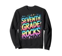 Funny SEPTIMO Grado Rocks Last Day Future Heroes Teacher Sudadera